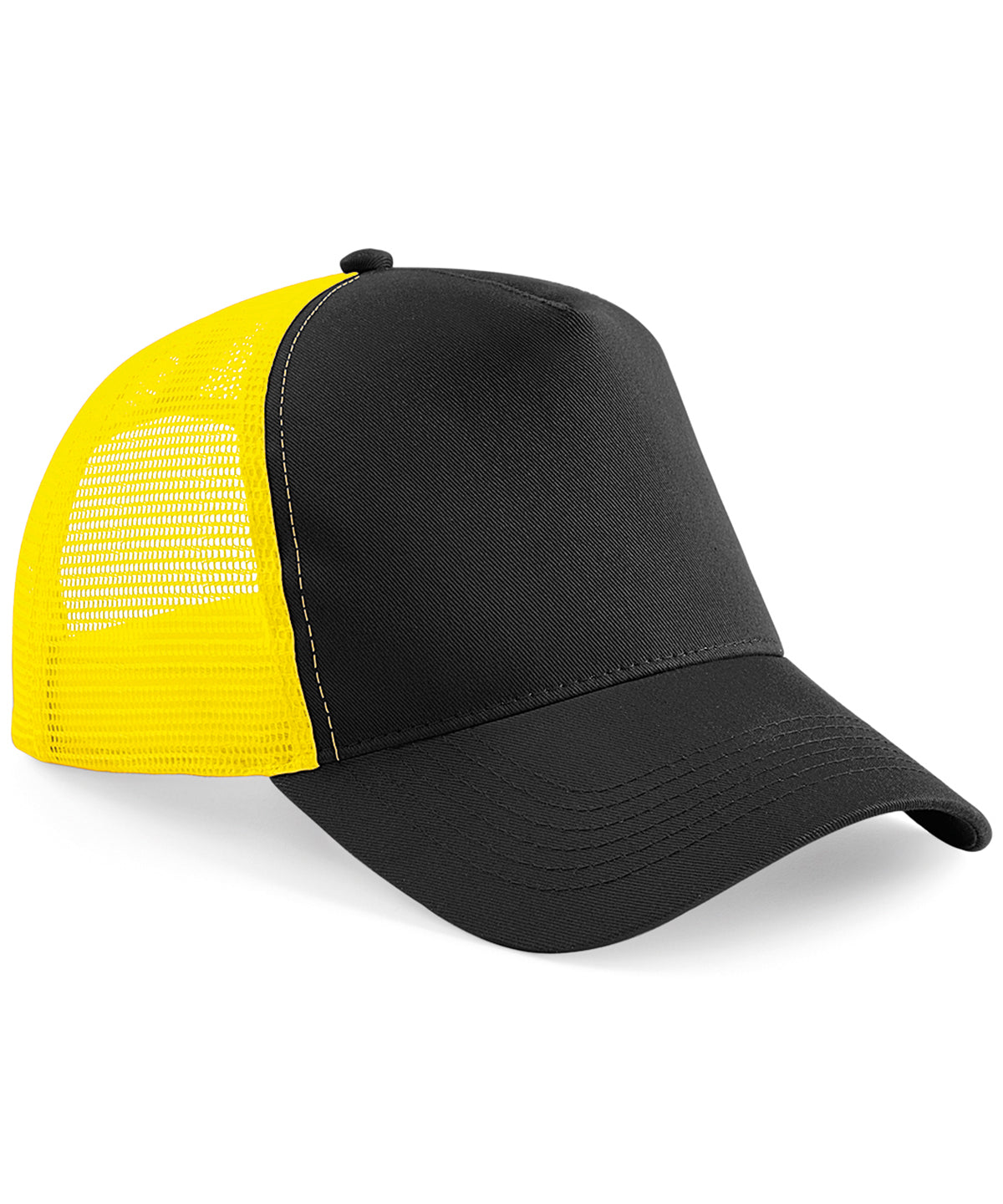 Personalised Caps - Black Beechfield Snapback trucker