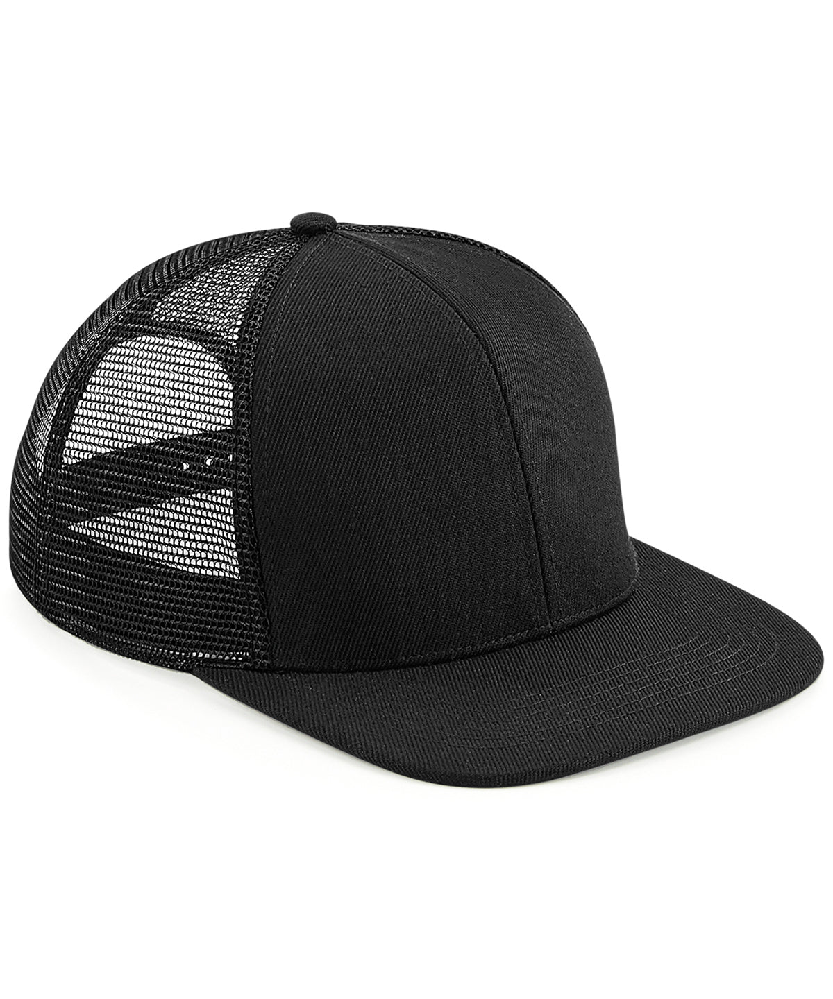 Personalised Caps - Black Beechfield Original flat peak 6-panel trucker
