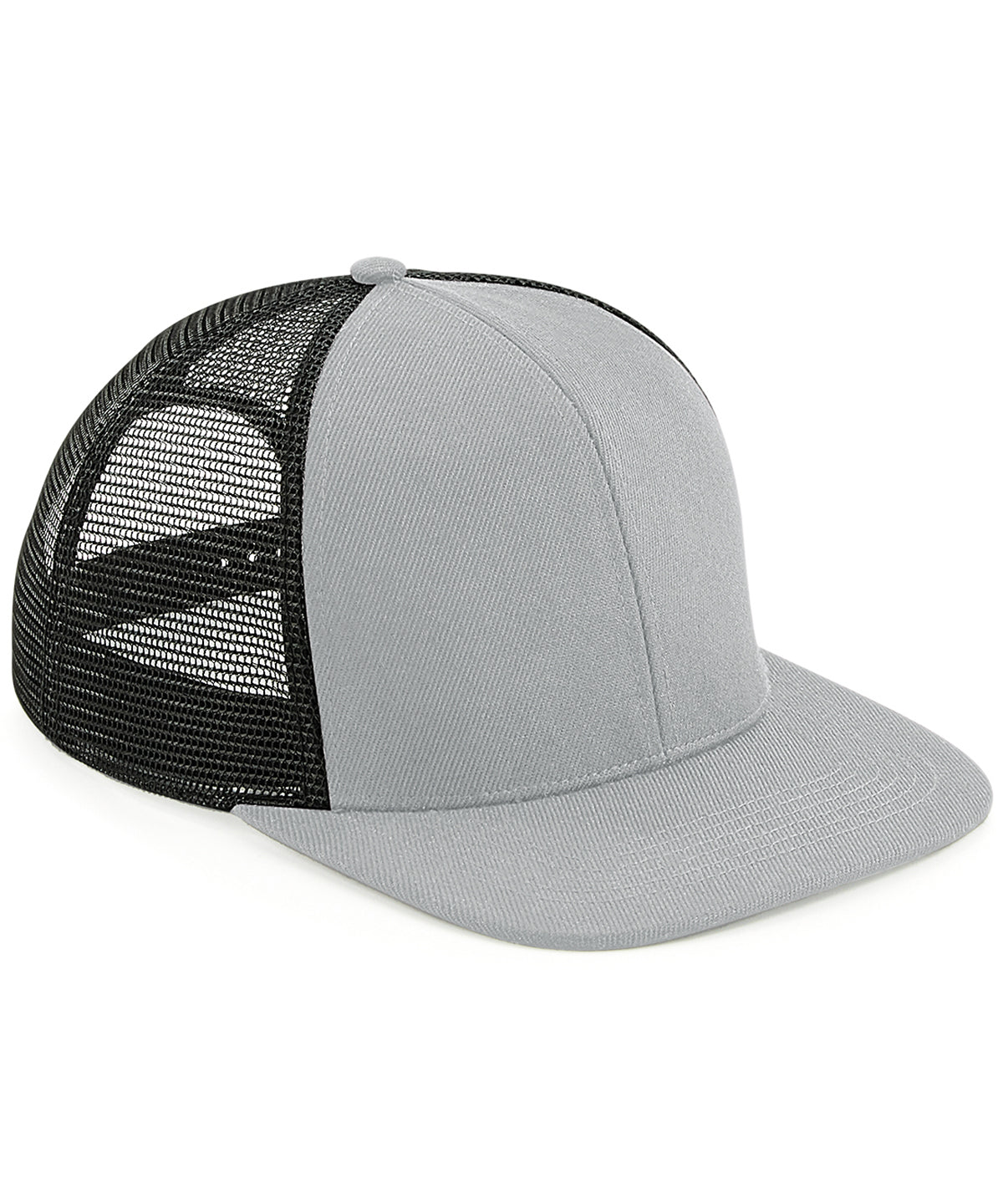 Personalised Caps - Light Grey Beechfield Original flat peak 6-panel trucker