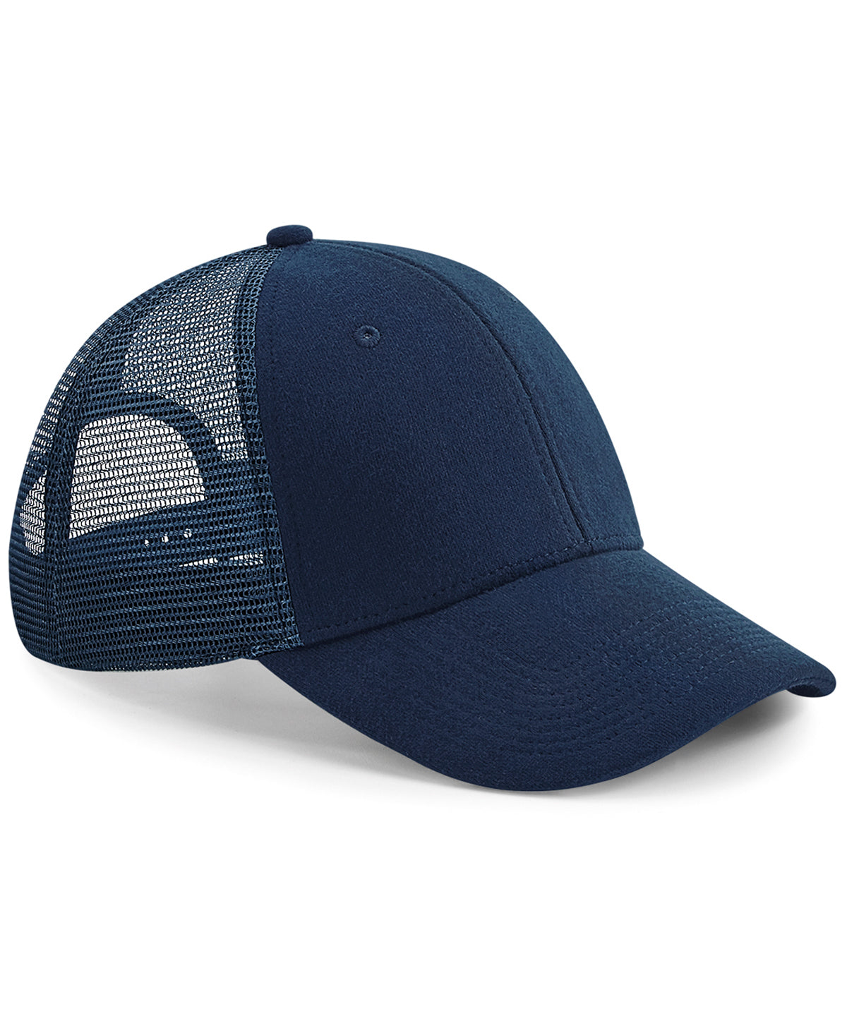 Personalised Caps - Navy Beechfield Jersey athleisure trucker