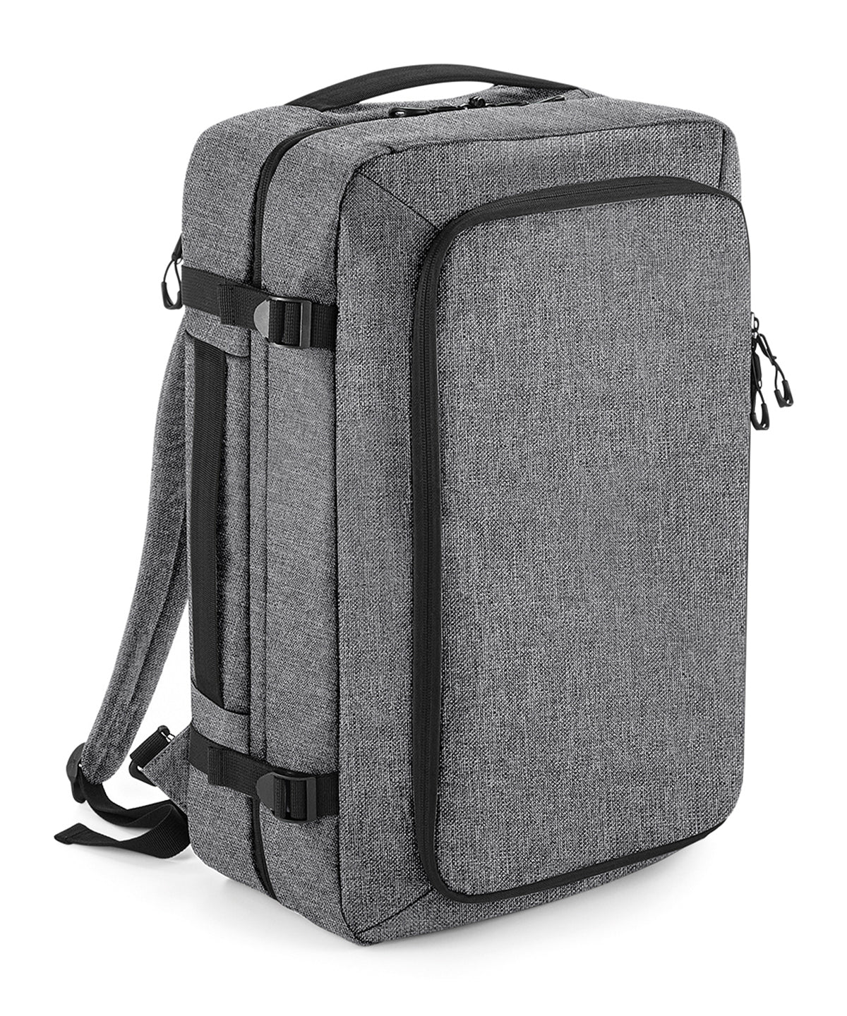 Personalised Bags - Heather Grey Bagbase Escape carry-on backpack