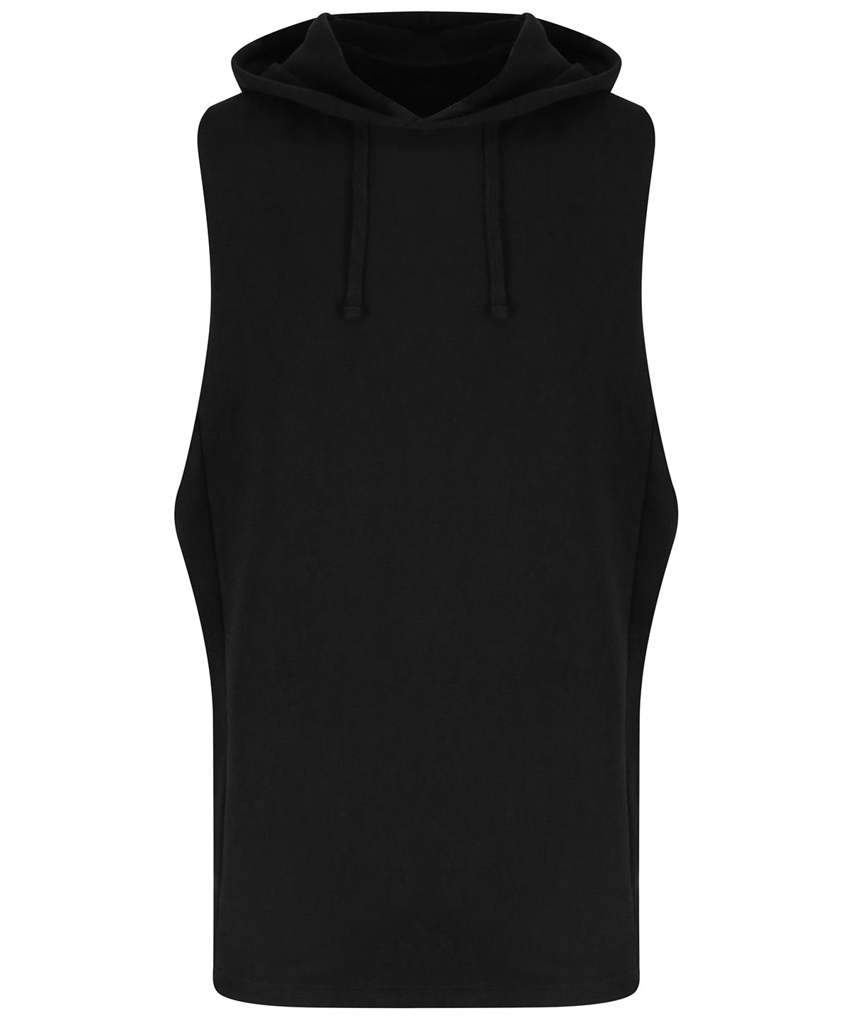 Personalised Hoodies - Black AWDis Just Cool Urban sleeveless muscle hoodie