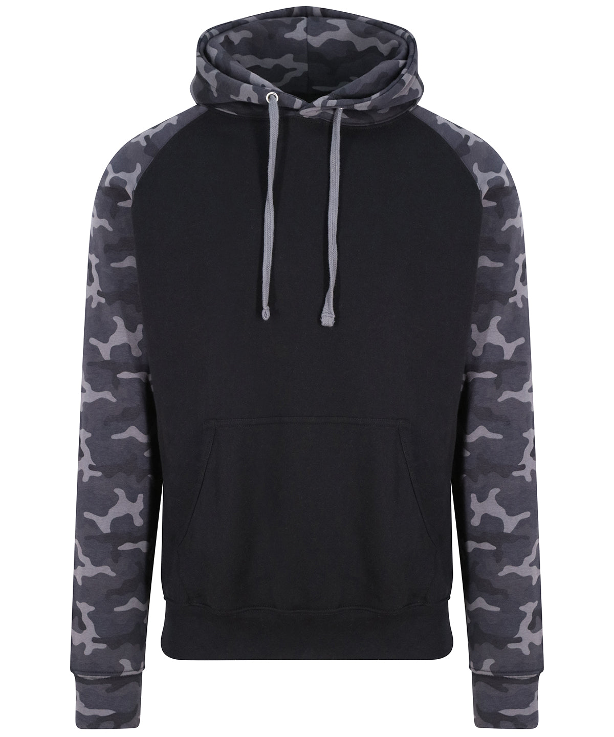 Personalised Hoodies - Dark Grey AWDis Just Hoods Baseball hoodie