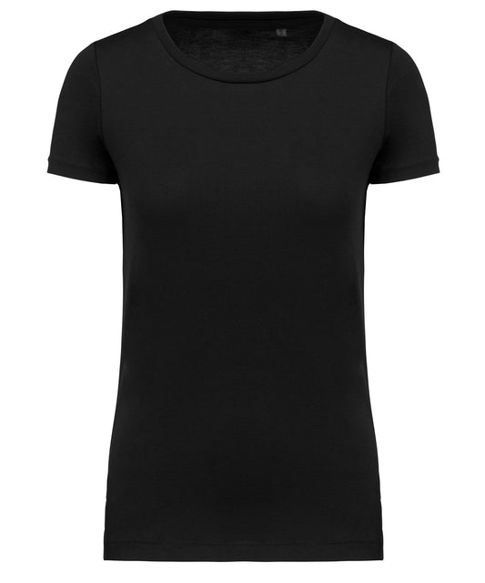 Personalised T-Shirts - Black Kariban Ladies' Supima® crew neck short sleeve t-shirt