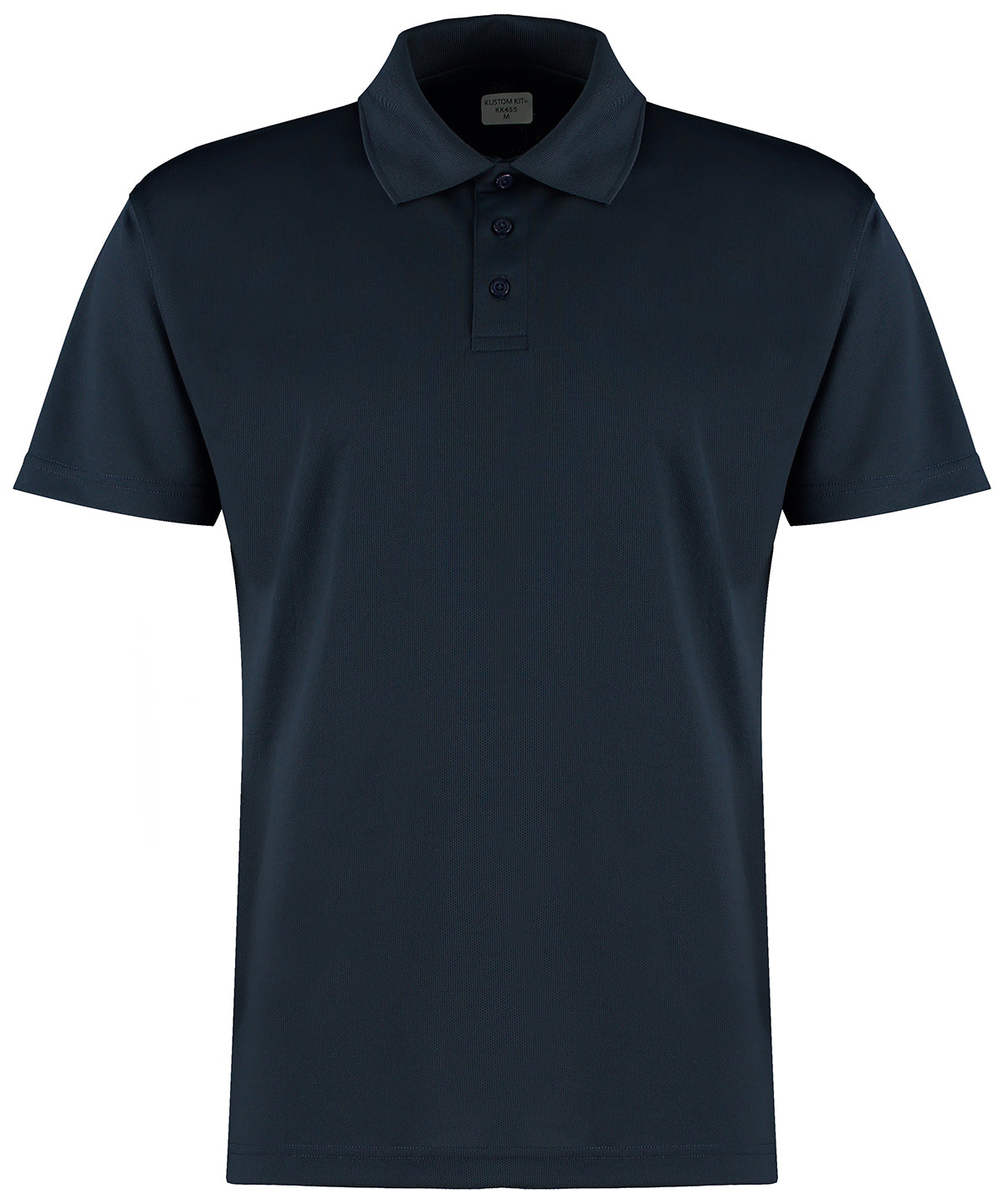 Personalised Polo Shirts - Black Kustom Kit Regular fit Cooltex® plus micro mesh polo