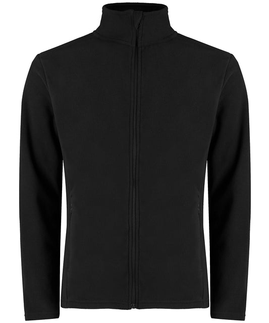 Personalised Fleeces - Black Kustom Kit Regular fit corporate microfleece