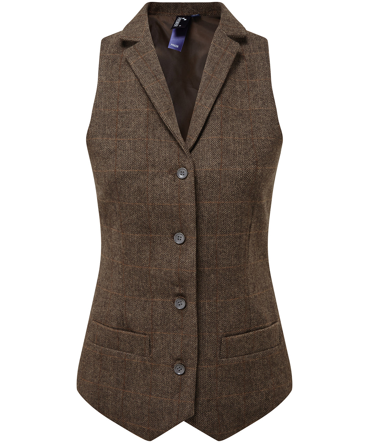 Personalised Waistcoats - Check Premier Women's herringbone waistcoat