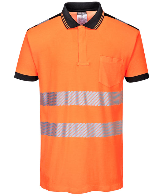 Personalised Polo Shirts - Mid Orange Portwest PW3 Hi-vis polo shirt (T180)
