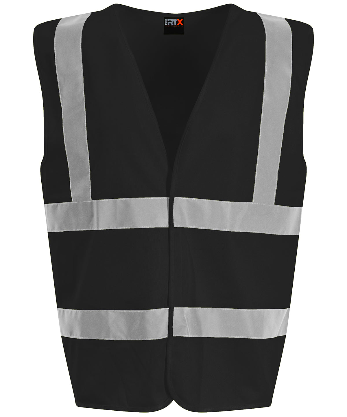Personalised Safety Vests - Black ProRTX High Visibility Waistcoat