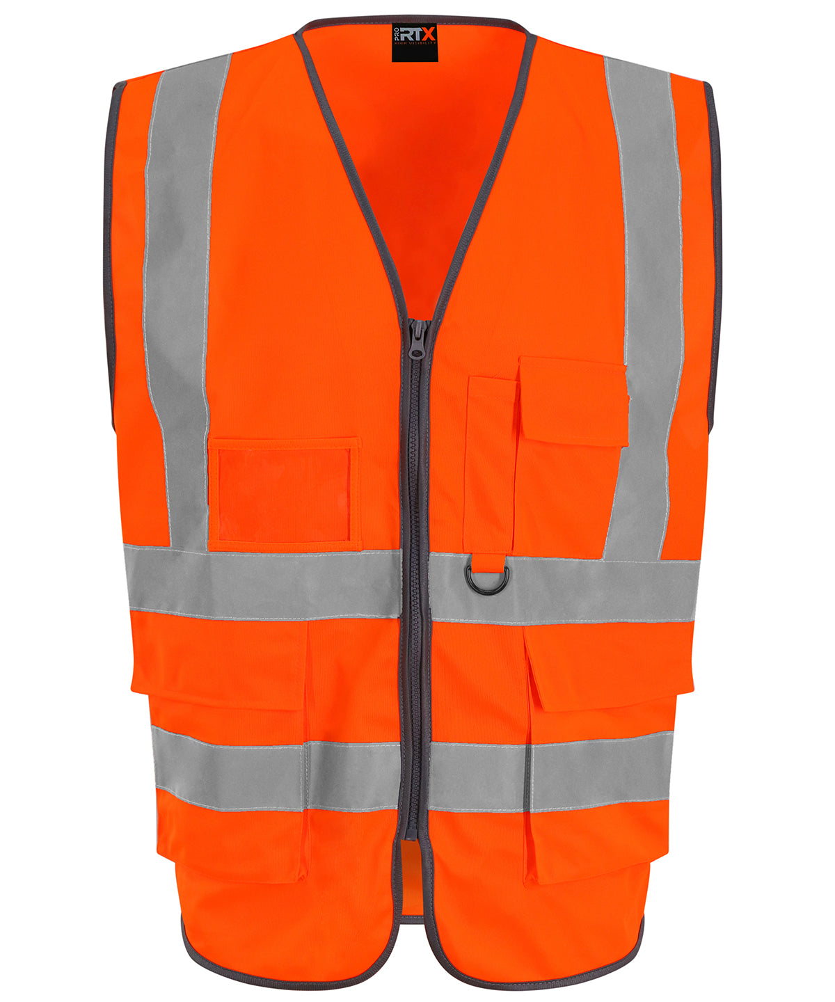 Personalised Safety Vests - Neon Orange ProRTX High Visibility Executive waistcoat