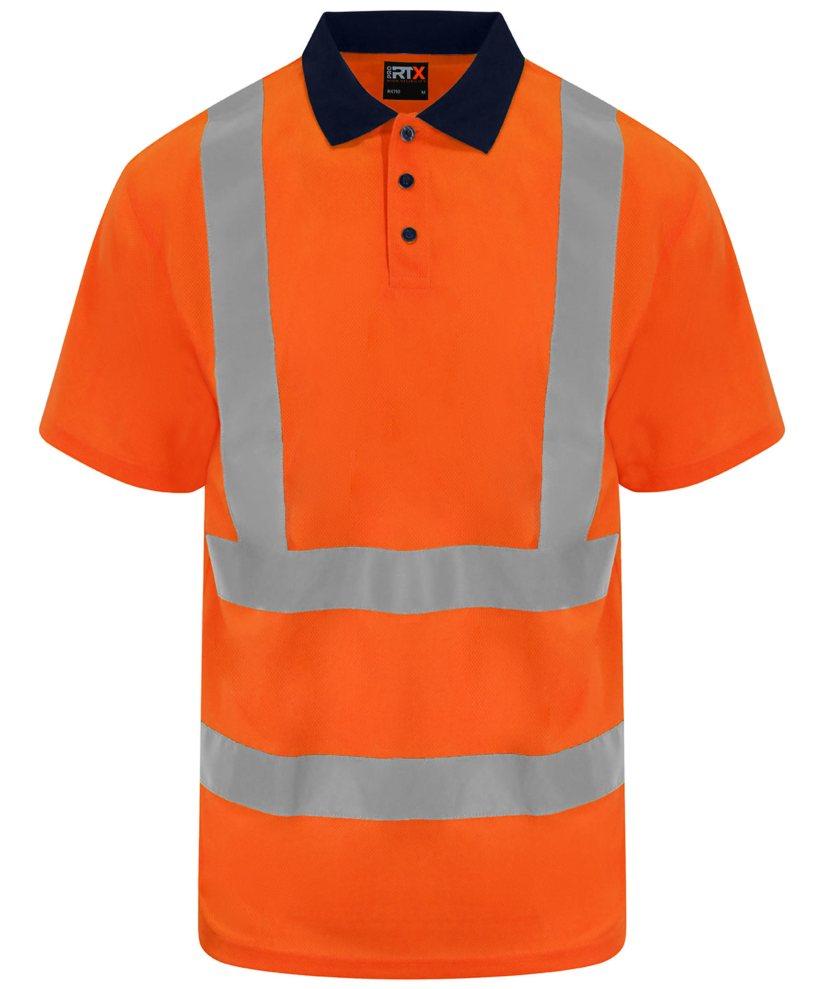 Personalised Polo Shirts - Neon Orange ProRTX High Visibility High visibility polo