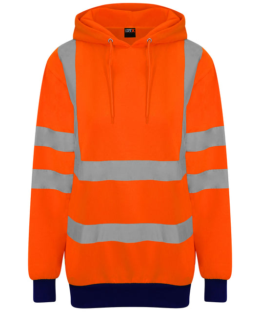 Personalised Hoodies - Neon Orange ProRTX High Visibility High visibility hoodie