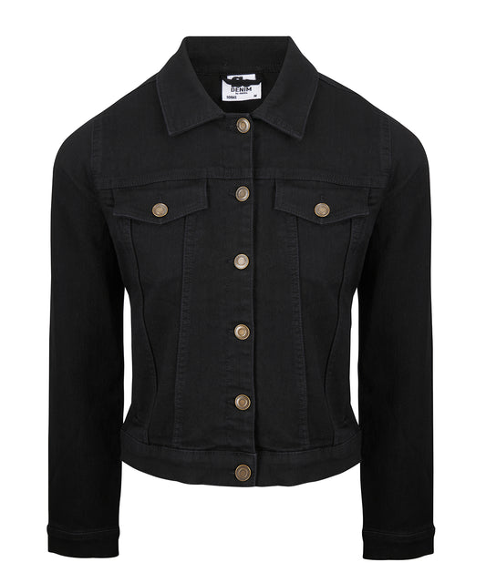Personalised Jackets - Black AWDis So Denim Women's Olivia denim jacket