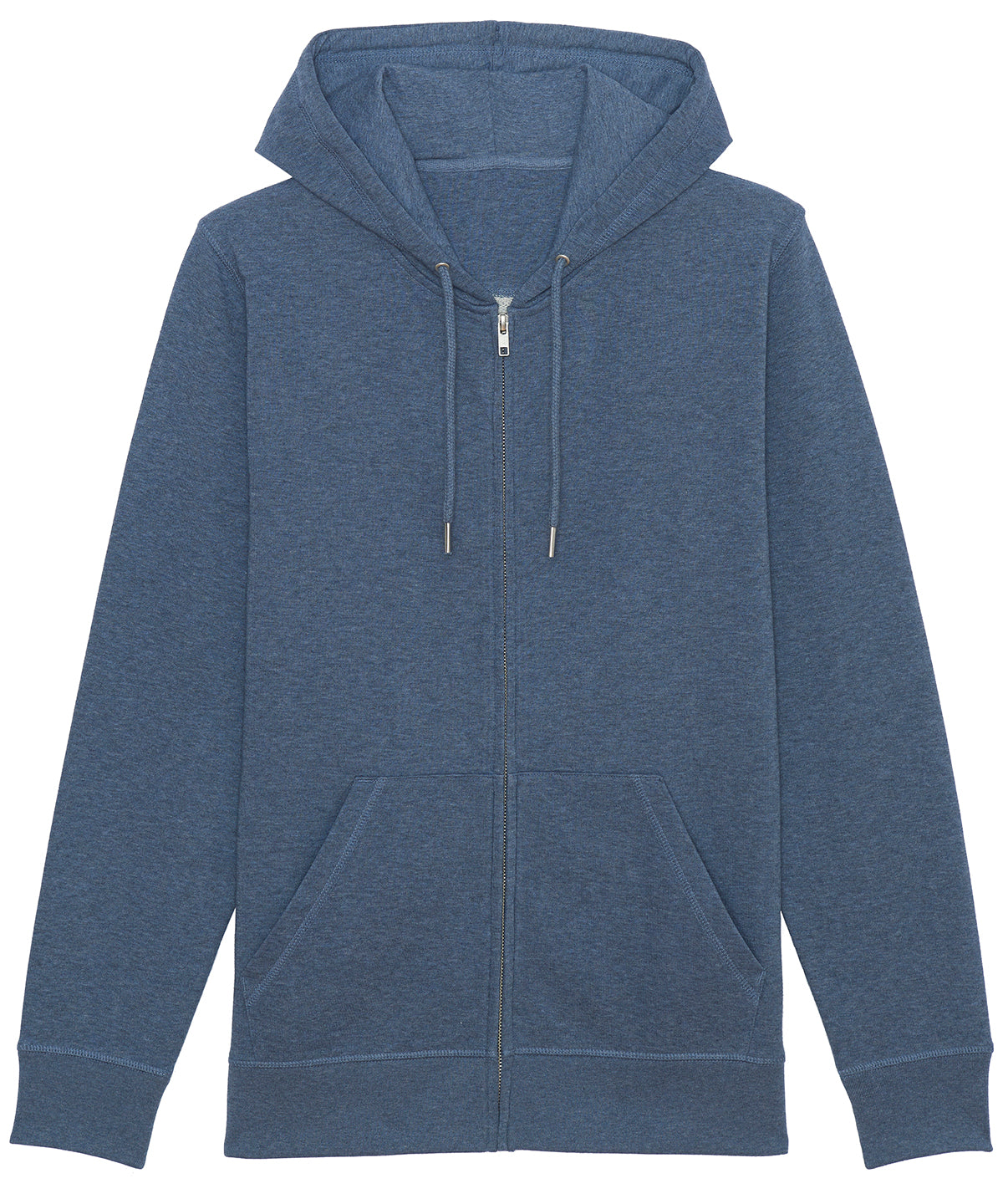 Personalised Hoodies - Mid Blue Stanley/Stella Unisex Connector essential zip-thru hoodie sweatshirt (STSU820)