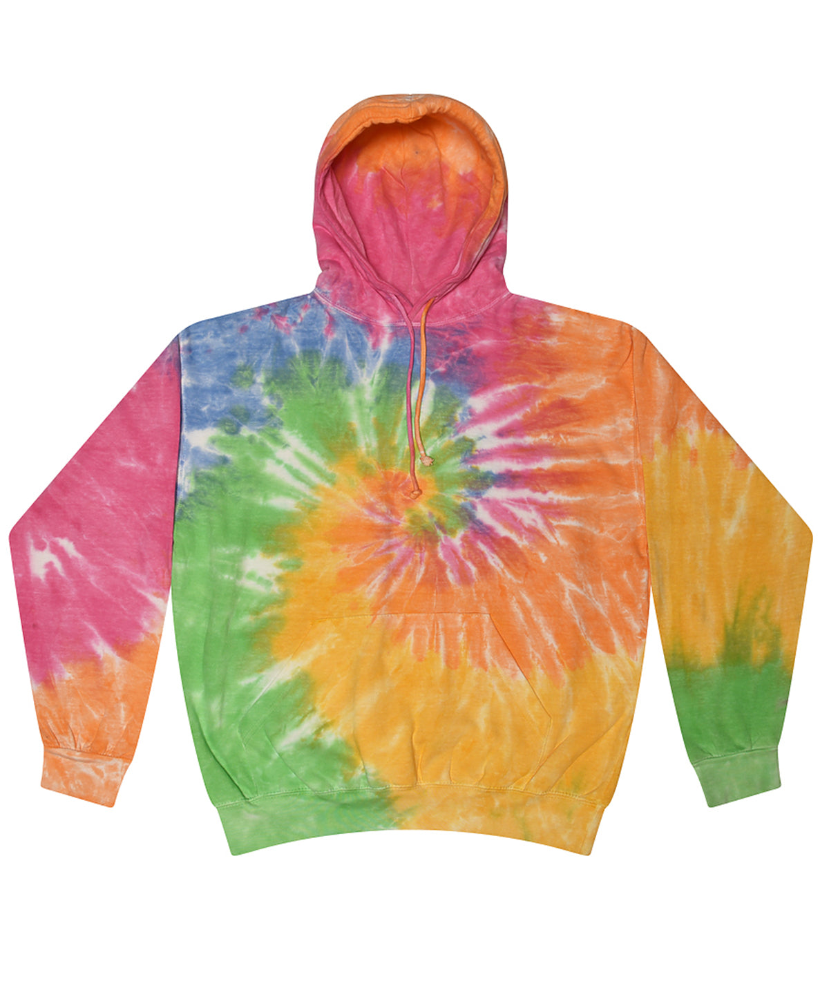 Personalised Hoodies - Tie-Dye Colortone Rainbow tie-dye hoodie