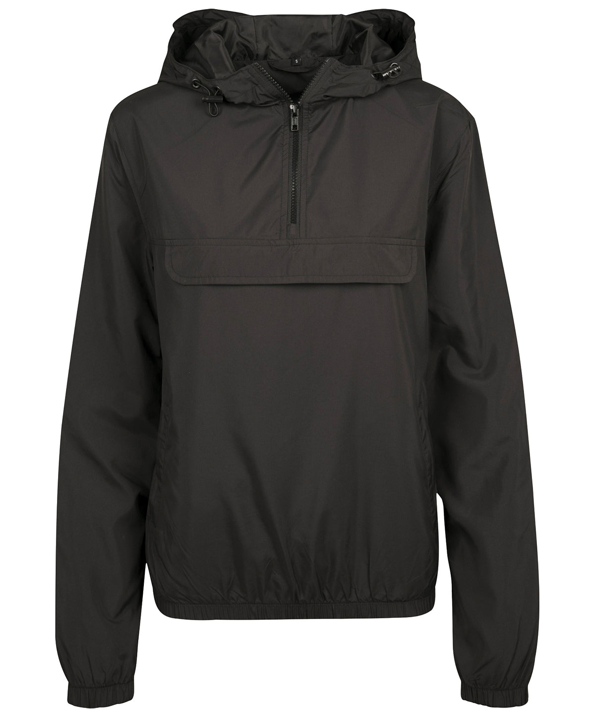 Personalised Jackets - Black Build Your Brand Women's basic pullover jacket