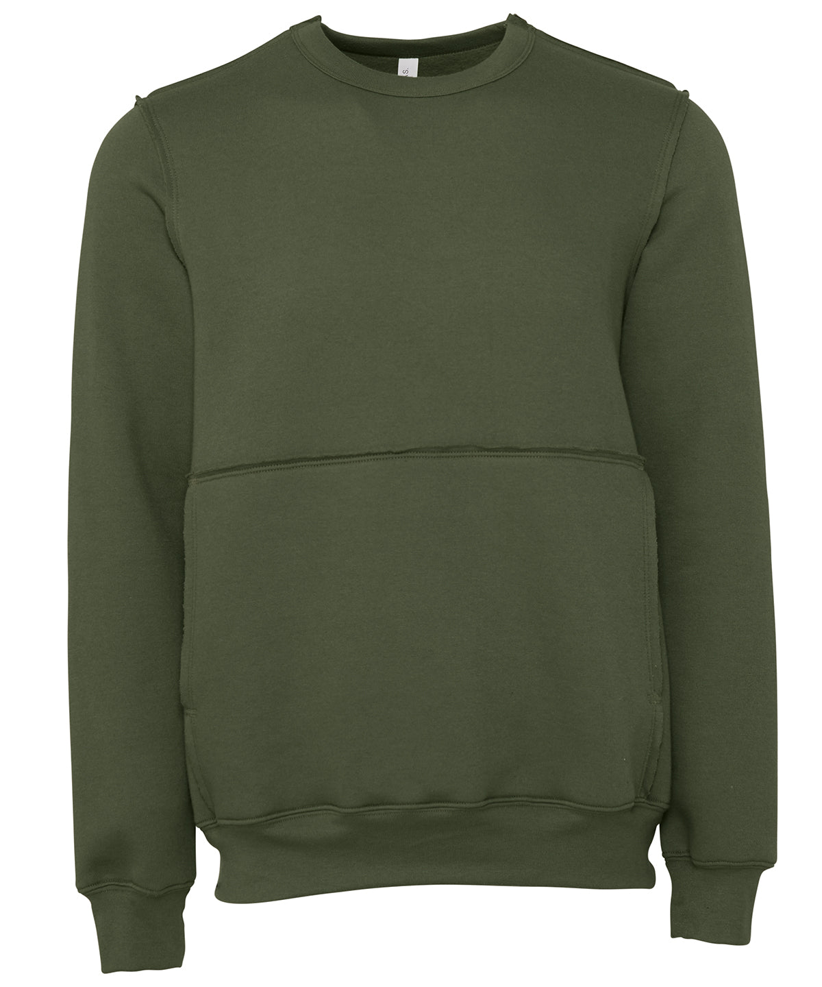 Personalised Sweatshirts - Black Bella Canvas Unisex raw-seam crew pullover