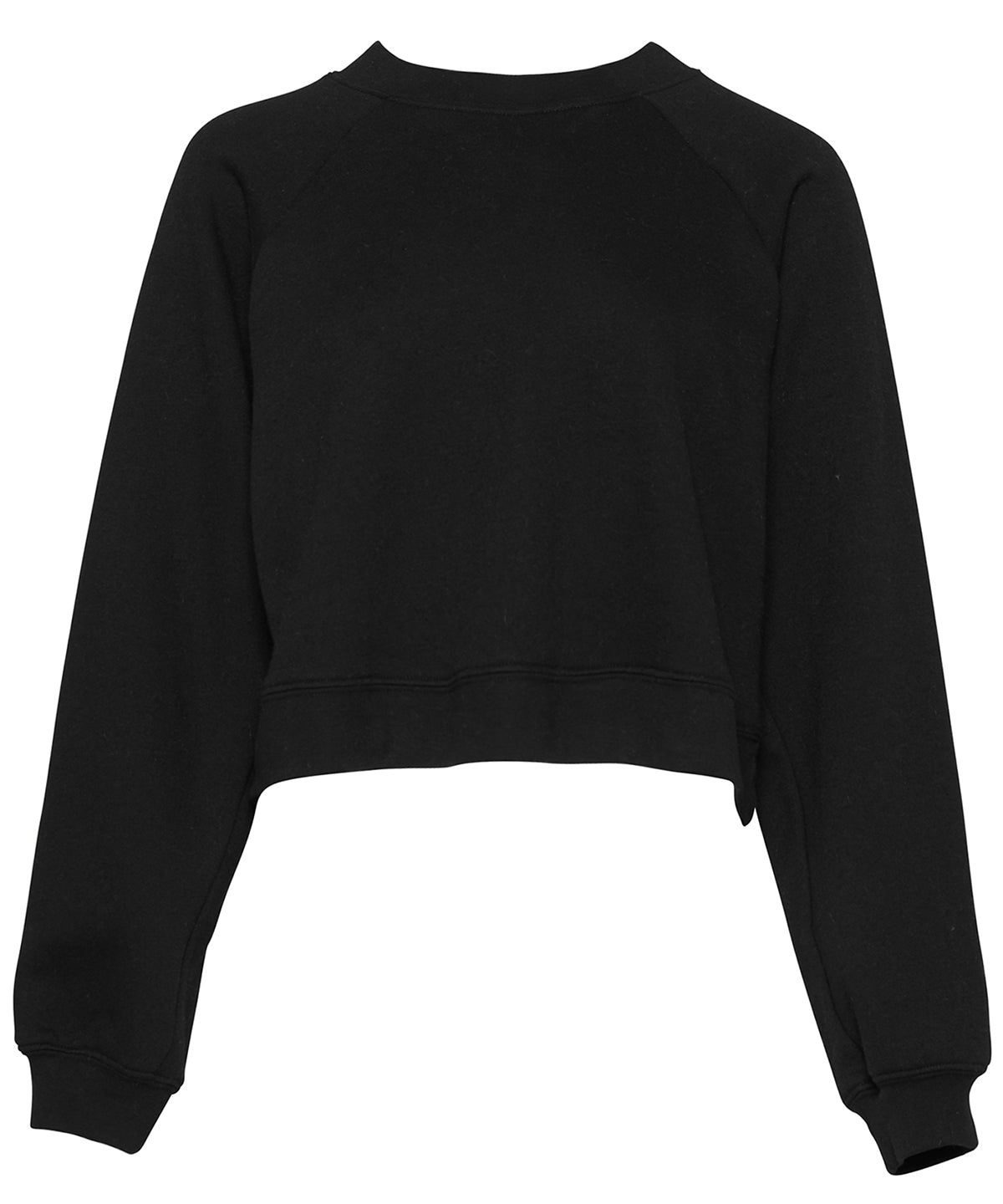 Personalised Sweatshirts - Black Bella Canvas Women's raglan pullover fleece