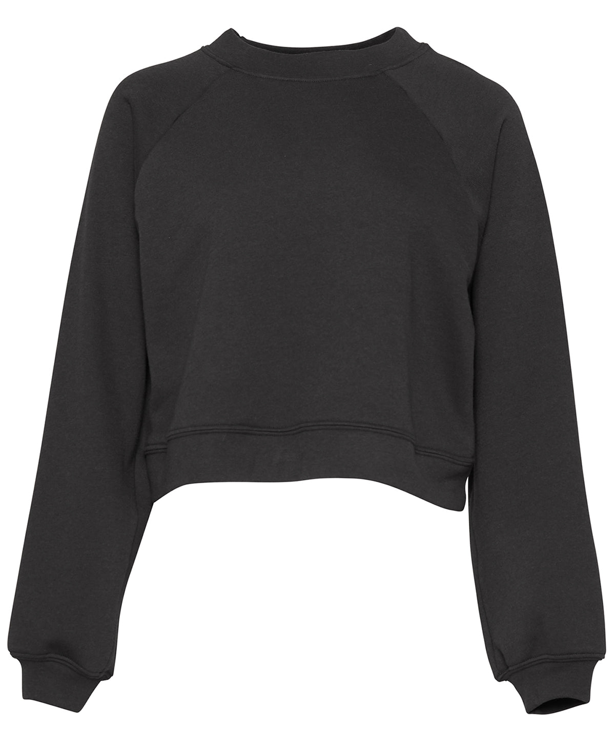 Personalised Sweatshirts - Black Bella Canvas Women's raglan pullover fleece