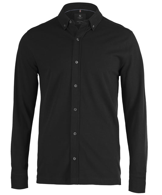 Personalised Shirts - Black Nimbus Kingston – stretch deluxe piqué shirt