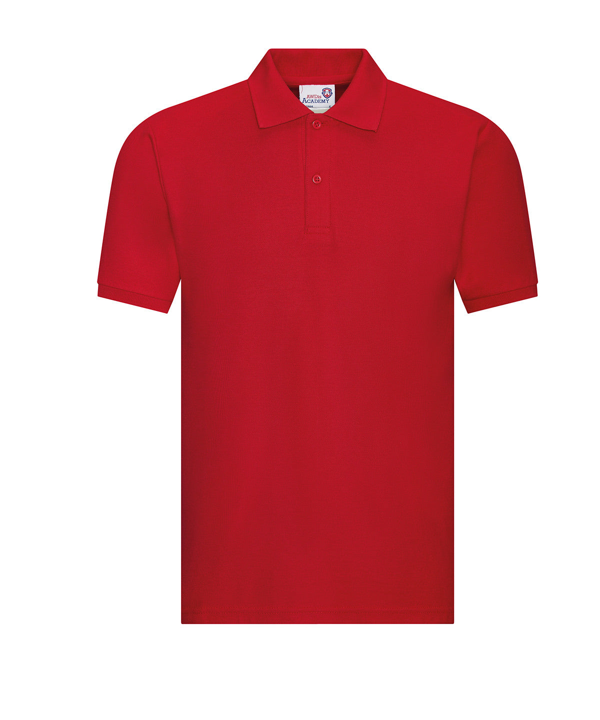Personalised Polo Shirts - Mid Red AWDis Academy Academy polo