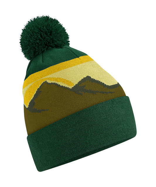 Personalised Hats - Beechfield Mountain peaks pom pom beanie