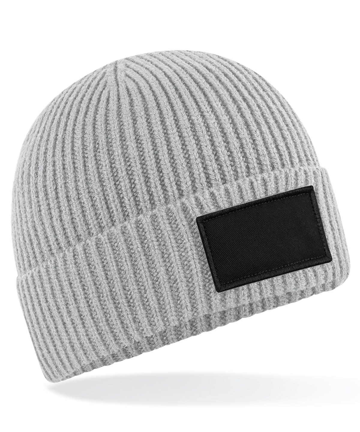 Personalised Hats - Dark Green Beechfield Fashion patch beanie