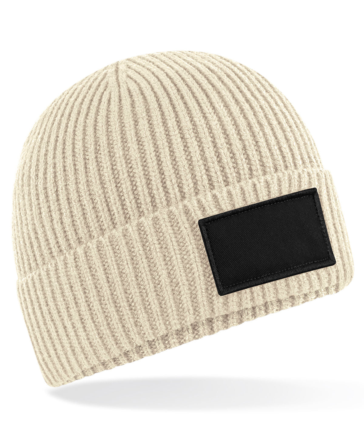 Personalised Hats - Navy Beechfield Fashion patch beanie