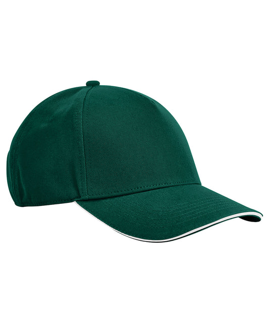 Personalised Caps - Beechfield EarthAware® classic organic cotton 5-panel cap – sandwich peak