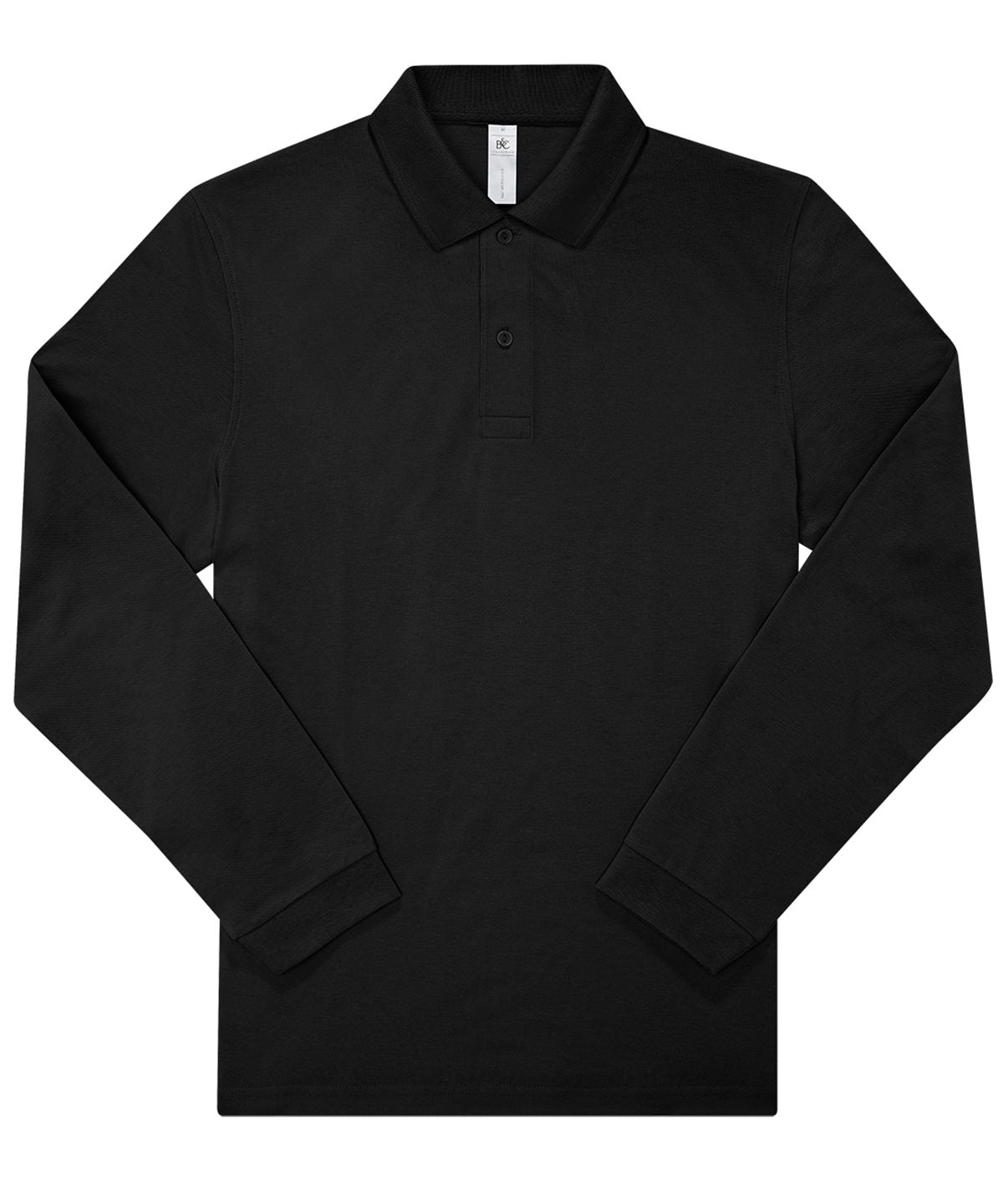 Personalised Polo Shirts - Black B&C Collection B&C My Polo 210 LSL