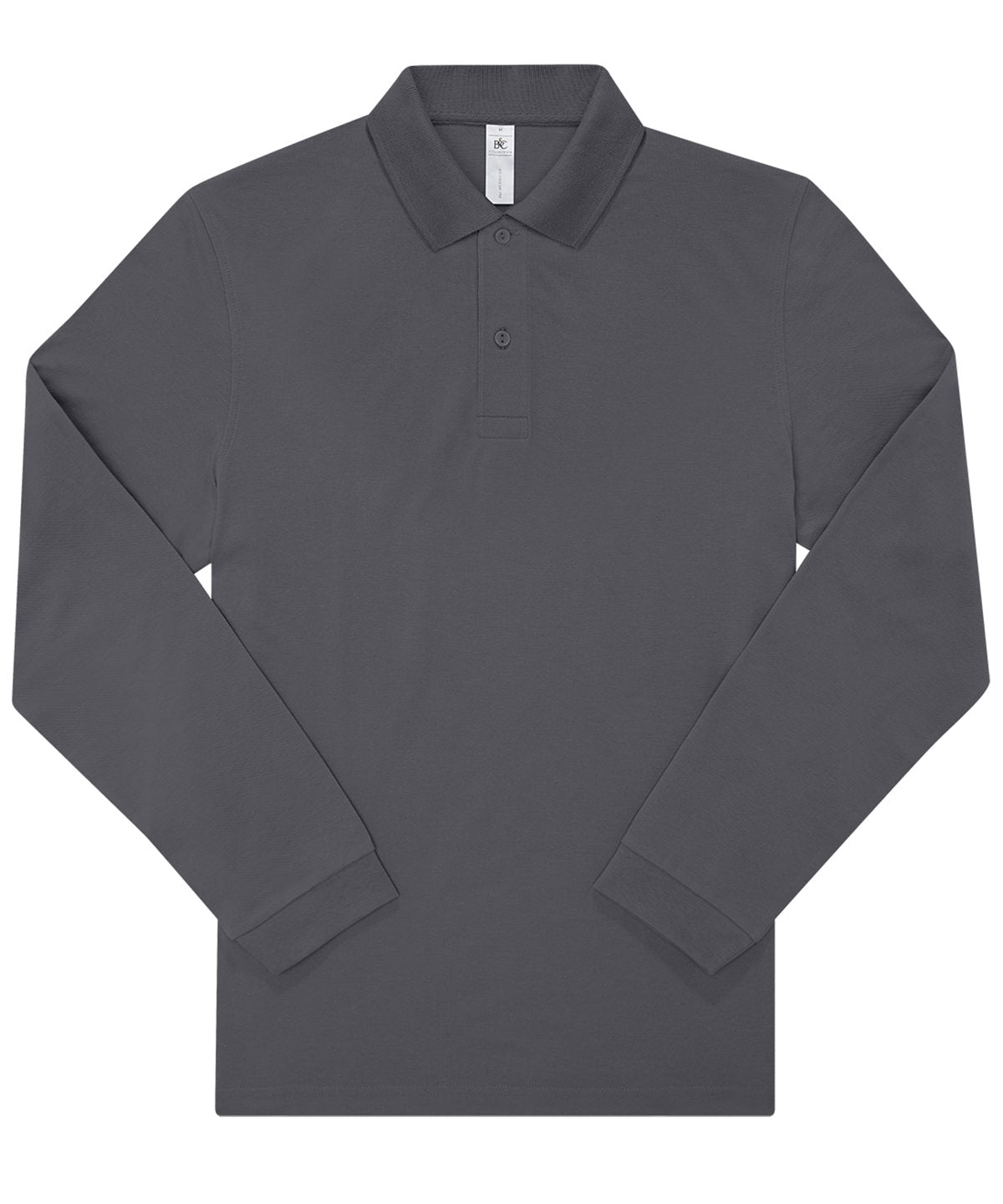 Personalised Polo Shirts - Black B&C Collection B&C My Polo 210 LSL