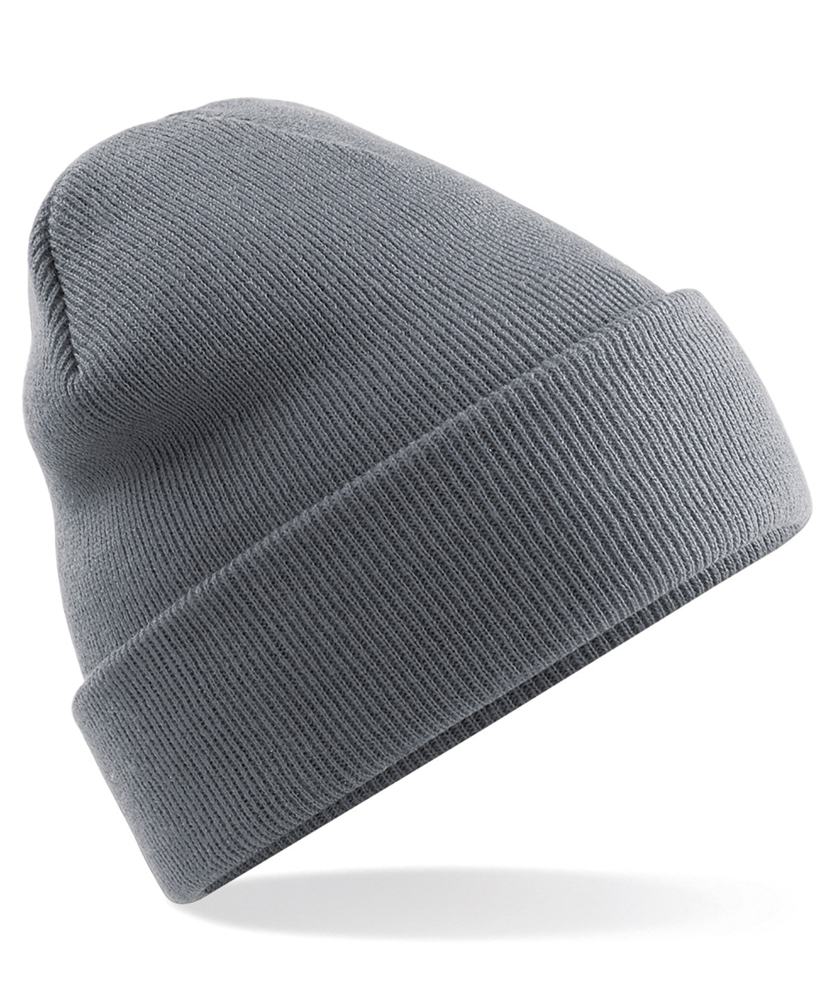 Personalised Hats - White Beechfield Original cuffed beanie