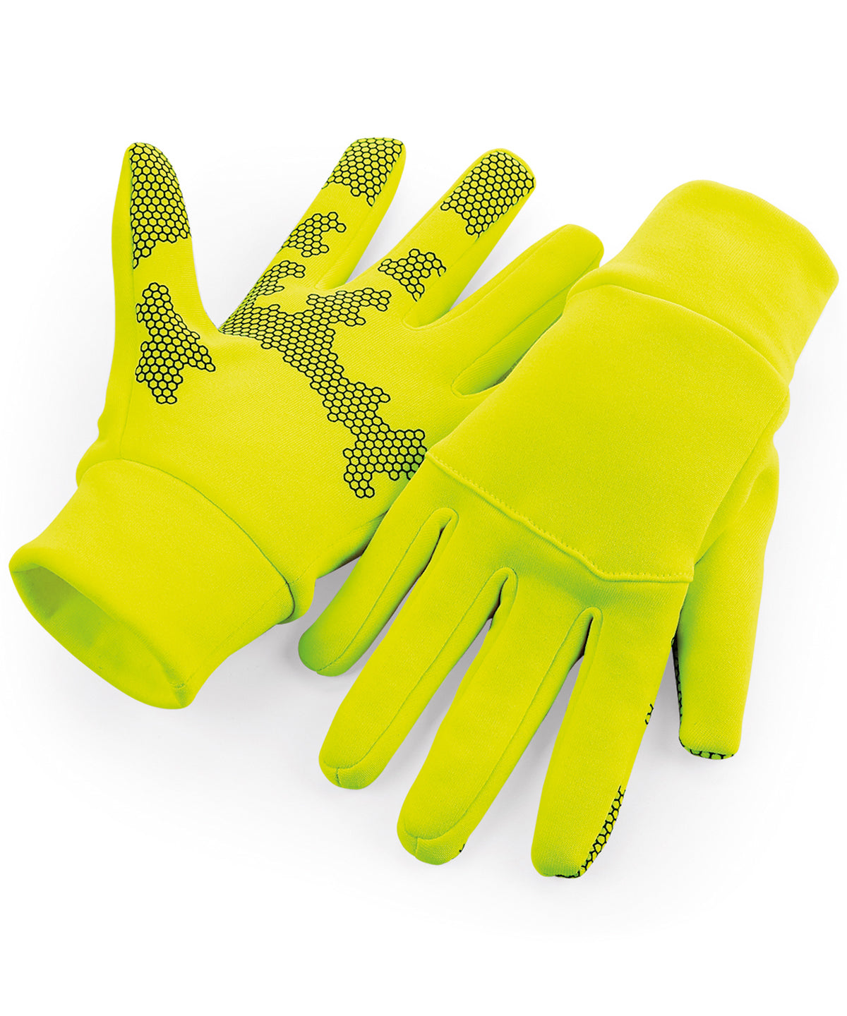Personalised Gloves - Black Beechfield Softshell sports tech gloves