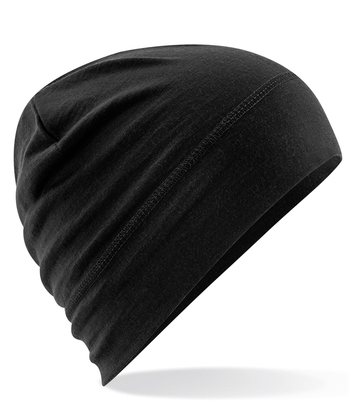 Personalised Hats - Black Beechfield Merino beanie