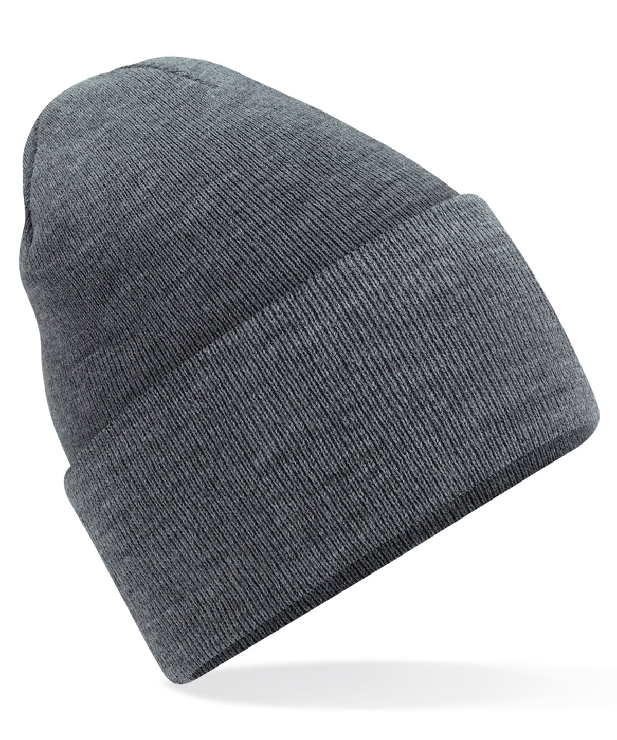 Personalised Hats - Dark Grey Beechfield Original deep-cuffed beanie