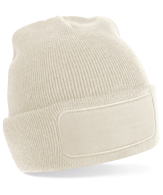 Personalised Hats - Light Brown Beechfield Original patch beanie