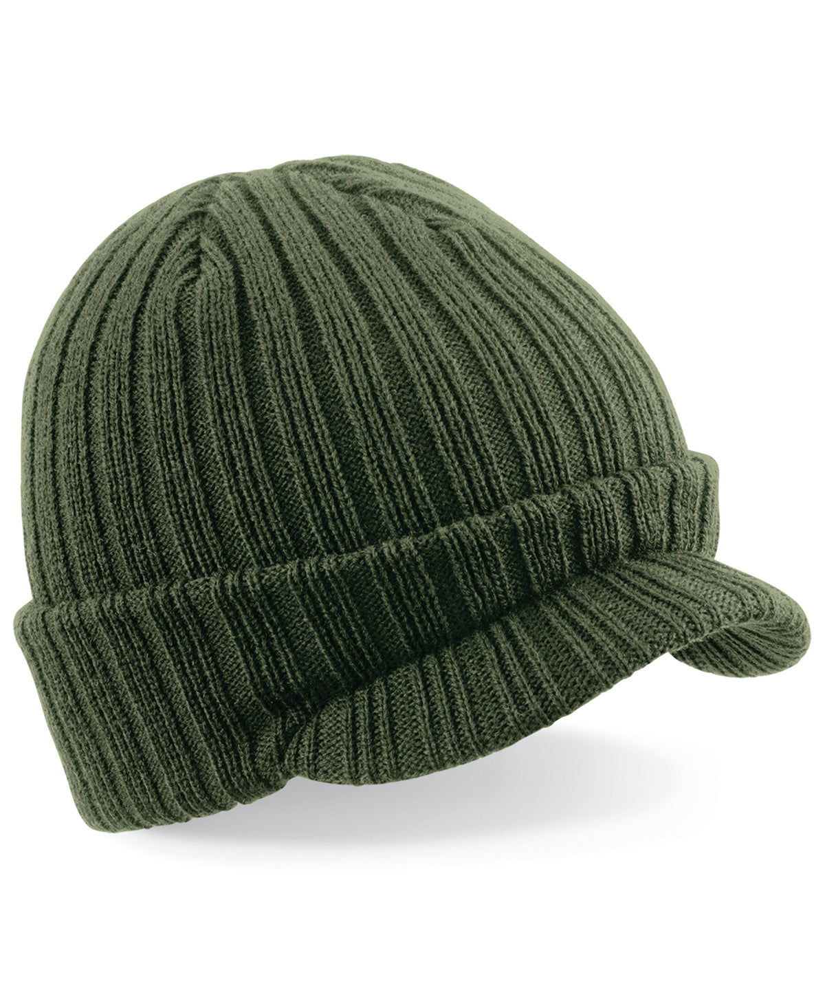 Personalised Hats - Olive Beechfield Peaked beanie