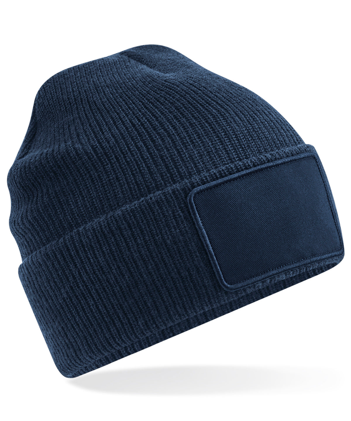 Personalised Hats - Navy Beechfield Removable patch Thinsulate™ beanie