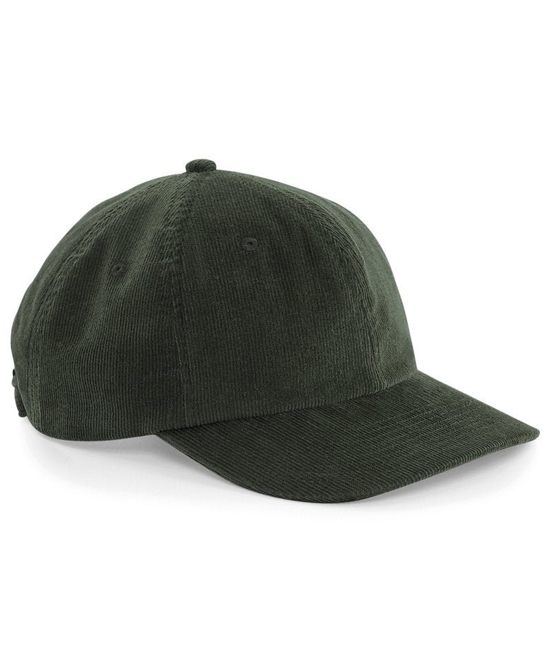 Personalised Caps - Navy Beechfield Heritage cord cap