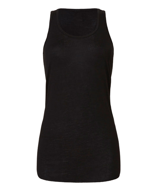 Personalised Vests - Black Bella Canvas Flowy racerback tank top