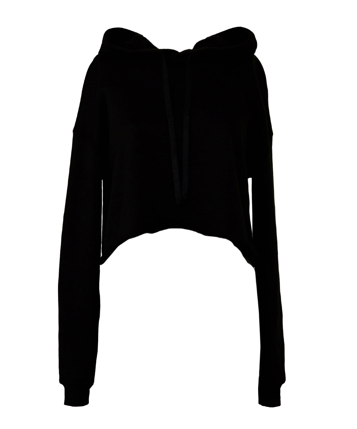 Personalised Hoodies - Black Bella Canvas Women's cropped fleece hoodie