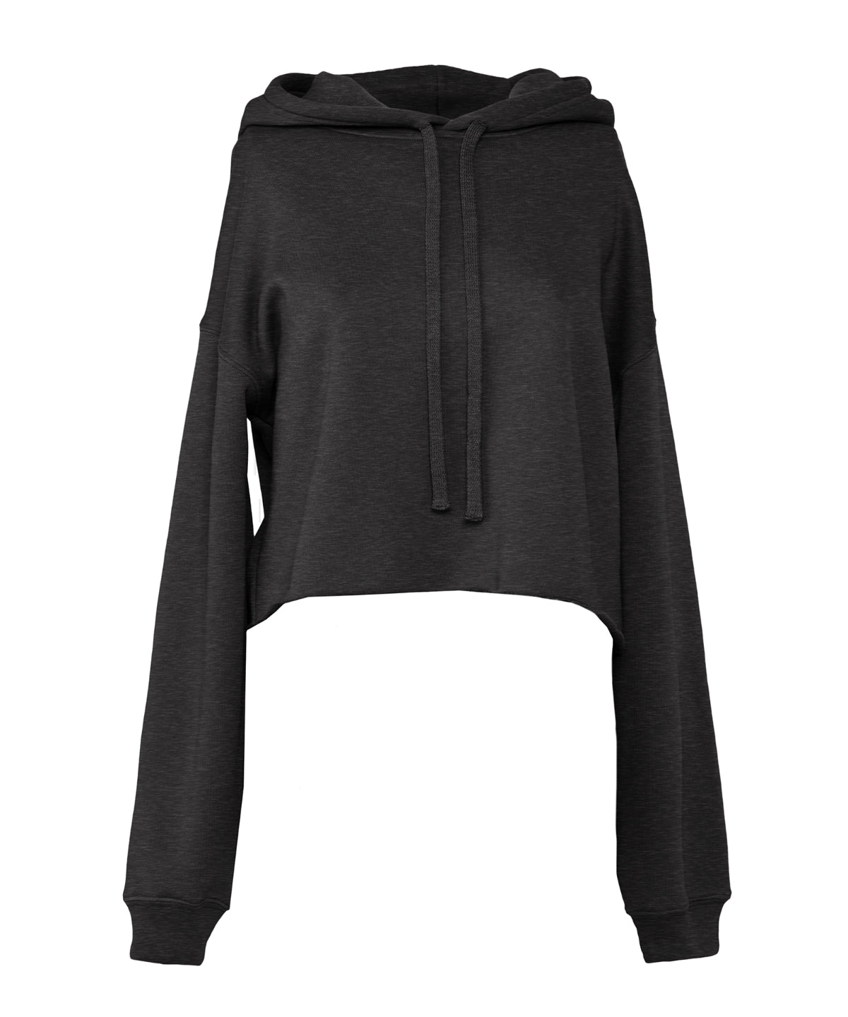 Personalised Hoodies - Black Bella Canvas Women's cropped fleece hoodie
