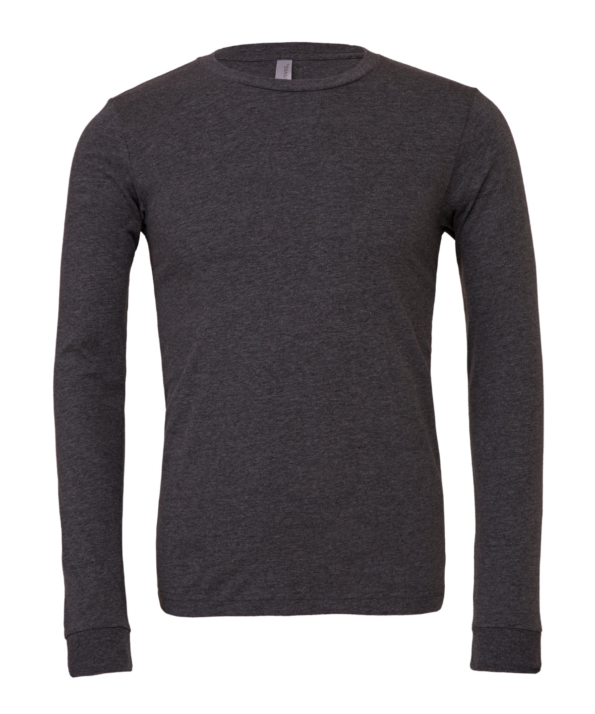 Personalised T-Shirts - Dark Grey Bella Canvas Unisex heather CVC long sleeve t-shirt