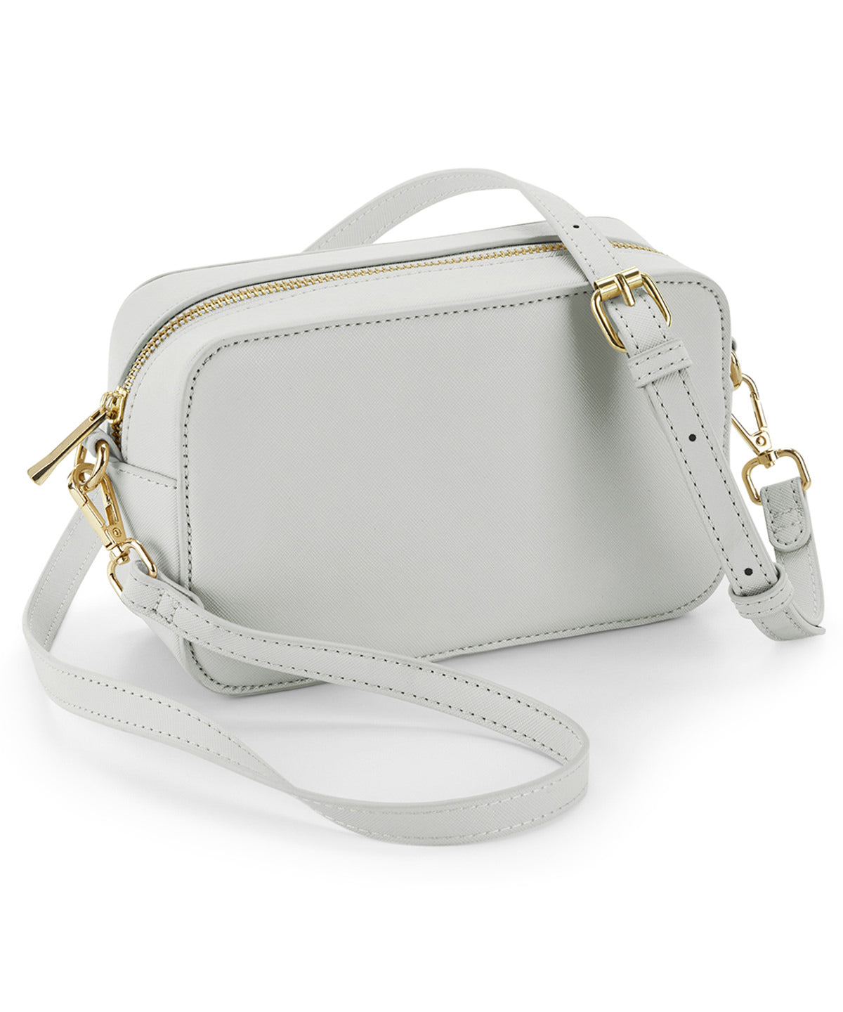 Personalised Bags - Light Grey Bagbase Boutique structured cross body bag