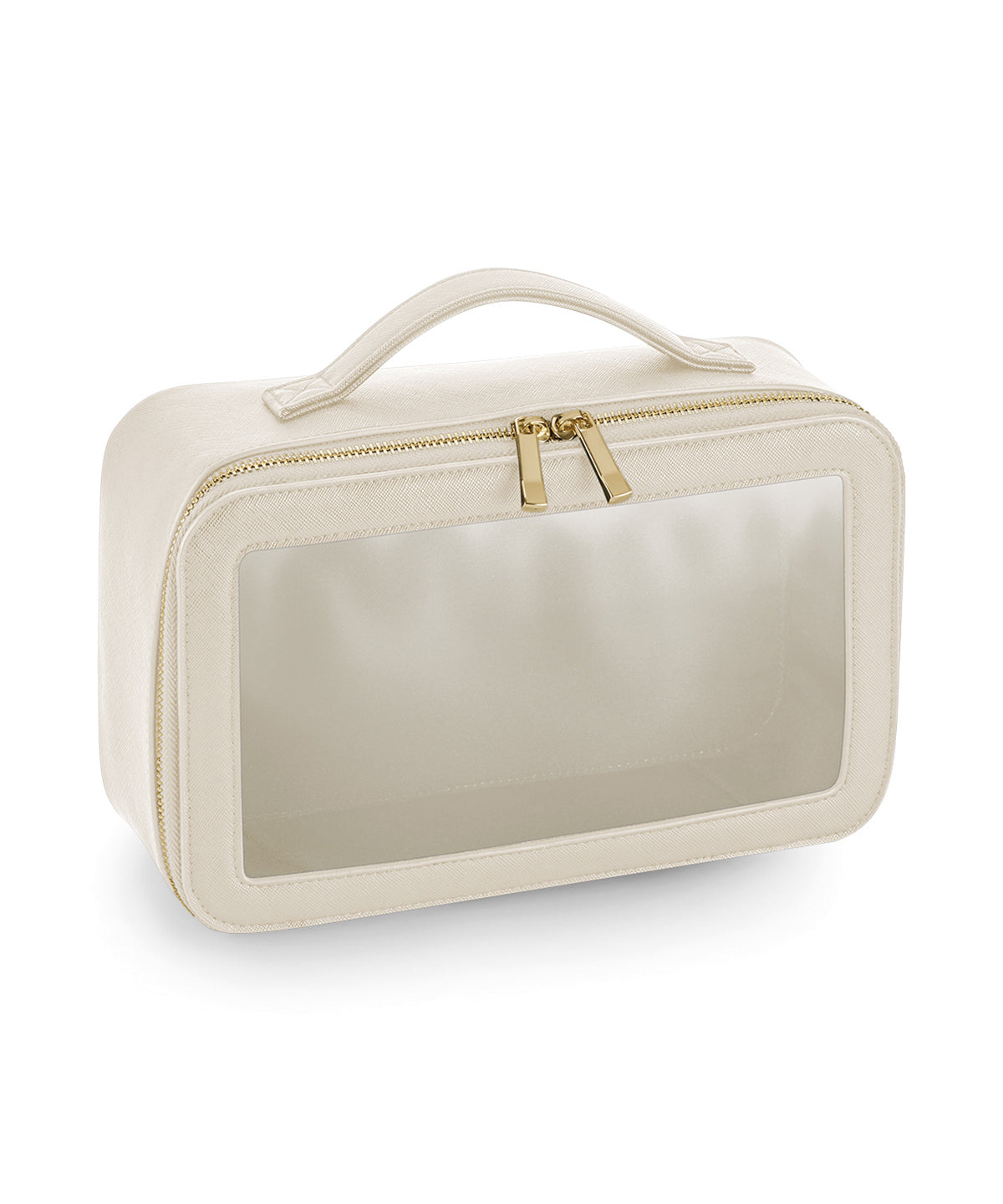 Personalised Bags - Off White Bagbase Boutique clear window travel case