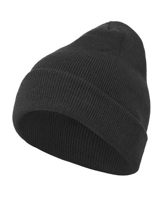 Personalised Hats - Black Build Your Brand Heavy knit beanie