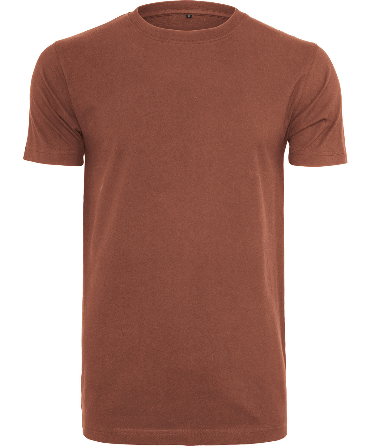 Personalised T-Shirts - Dark Brown Build Your Brand T-shirt round-neck