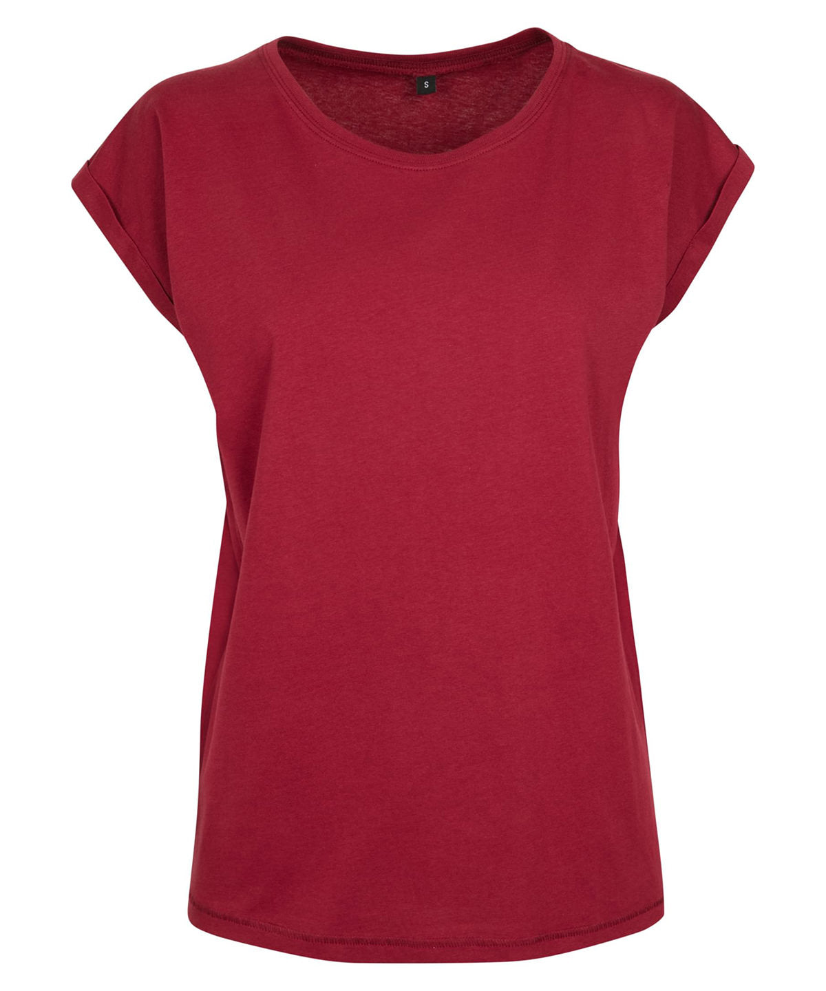 Personalised T-Shirts - Navy Build Your Brand Women's extended shoulder tee