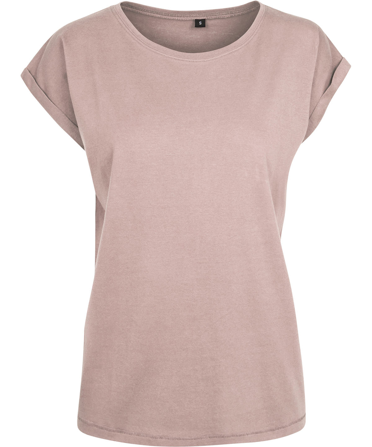 Personalised T-Shirts - Navy Build Your Brand Women's extended shoulder tee