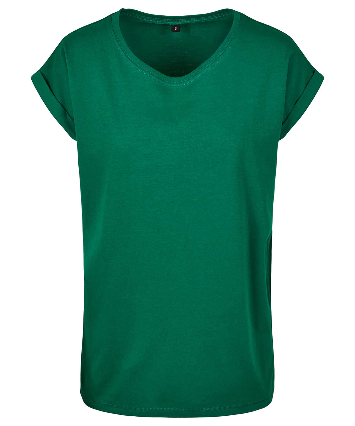 Personalised T-Shirts - Navy Build Your Brand Women's extended shoulder tee